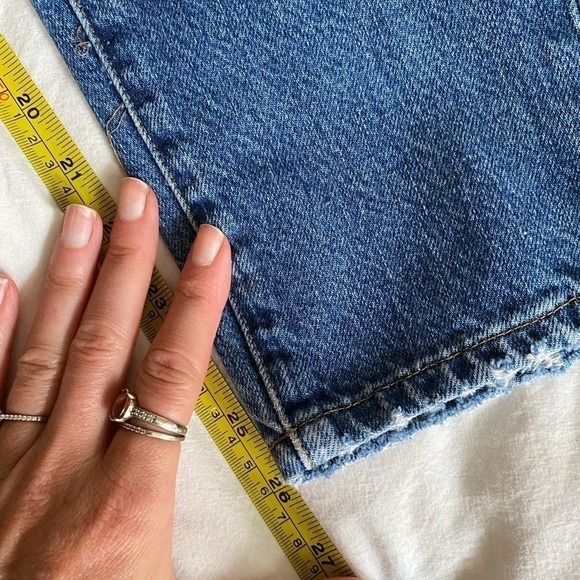 FRAME Denim Le Original patchwork boyfriend jeans Blue Size 29 Relaxed Fit - Picture 10 of 11